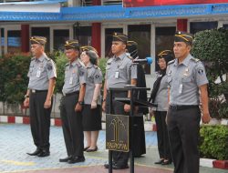Laksanakan Tugas Dengan Sebaik-baiknya, Pesan Kepala KPLP Pekanbaru Dalam Apel Pagi