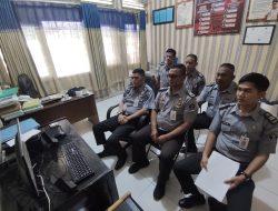 Tingkatkan Kualitas Pembinaan Bagi Warga Binaan, Jajaran Seksi Giatja Lapas Pekanbaru Ikuti Sosialisasi Pembentukan LSP