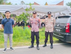 Personel Gabungan Polres dan Polsek Rayon III Amankan Kampanye Tatap Muka dan Dialogis Paslon Cabup-Cawabup di Kecamatan Inuman