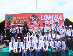Meriahkan HUT TNI Ke-79, Yonif 132/BS Gelar Lomba PBB Tingkat SLTP