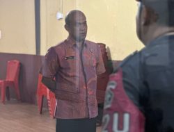 TERAPKAN SOP, KALAPAS PIMPIN APEL SERAH TERIMA REGU PENGAMANAN LAPAS PEKANBARU