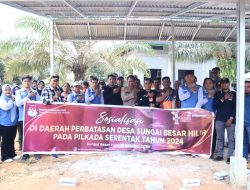 Kapolres Kuansing Pimpin Peninjauan TPS 02 Perbatasan Desa Sungai Besar Hilir dan Desa Pesajian, Pastikan Keamanan Pilkada 2024