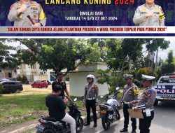 Satgas Gakkum Sat Lantas Polres Kuansing Tindak Pelanggar Lalu Lintas Dalam Rangka Operasi Zebra Lancang Kuning 2024