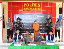Polres Kuansing Gelar Press Conference Ungkap Kasus Pembunuhan di Desa Kampung Baru, Kecamatan Cerenti