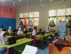 SD Negeri 103 Pekanbaru Laksanakan ANBK, Walau Menggunakan Hotspot HP. Wakepsek ; “ANBK Berjalan Lancar”