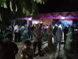 Polsek Kuantan Mudik Pam Kampanye Dialogis Paslon Cabup-Cawabup Pilkada 2024