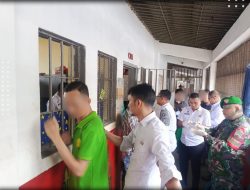 KEGIATAN DETEKSI DINI LAPAS NARKOTIKA RUMBAI MELAKSANAKN RAZIA RUTIN BERSAMA APH