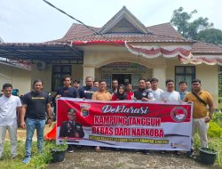 Sat Resnarkoba Polres Kuansing Laksanakan Deklarasi Kampung Bebas Narkoba Dalam Rangka Cooling System Pilkada 2024