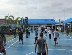 Senam Pagi dan Bemain musik bersama, Cara Warga Binaan Lapas Pekanbaru menjaga Kesehatan Fisik Dan Mental