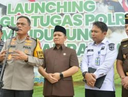 Ahmad Tarmidzi Hadiri Launching Gugus Tugas Polri Dilahan Batalyon A Satbrimob Polda Riau