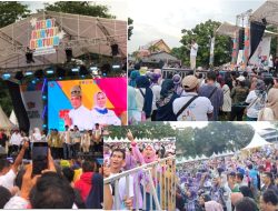 Meskipun Hujan, Ribuan Masyarakat Antusias Ikuti Kampanye Akbar Paslon Bertuah di Pekanbaru