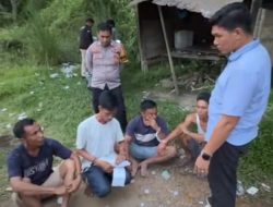 Kasat Narkoba Polres Kampar Razia di Desa Sipungguk, 4 Warga Positif Gunakan Narkoba