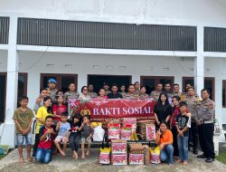 Polres Kampar Berbagi Kasih Jelang Natal, Santuni Panti Asuhan Getsemany Harapan Bangsa