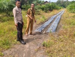 Polsek Kuantan Tengah Lakukan Pengecekan Lokasi Ketahanan Pangan Untuk Dukung Program ASTA CITA Presiden RI