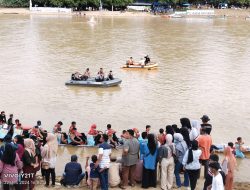 Polsek Kuantan Tengah Amankan Penutupan Festival Pacu Jalur Dalam Rangka HUT Kuansing 2024