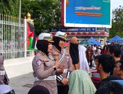 SUKSESKAN NATARU 2024 – 2025 DITLANTAS POLDA RIAU TAJA KAMPANYE KESELAMATAN DI AREA CFD
