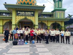 Kapolres Kuansing Pimpin Upacara Tabur Bunga, Bakti Sosial, dan Donor Darah Dalam Rangka HUT Satpam ke-44 Tahun 2024
