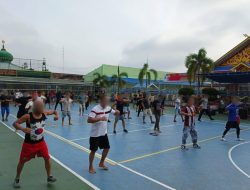 Semangat di Awal Tahun, Warga Binaan Lapas Pekanbaru Adakan Senam Pagi