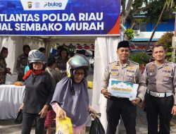 HANYA SATU JAM, SEMBAKO BAZAR MURAH RAMADHAN DITLANTAS POLDA RIAU LUDES