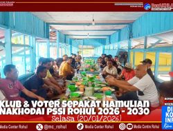 Sepakat! Klub Voter dan Asosiasi Daulat H. Hamulian Nasution Nakhodai PSSI Rokan Hulu 2026-2030