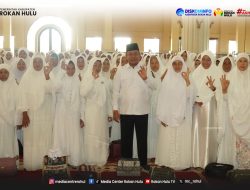 Menuju Haji Mabrur, 377 JCH Rokan Hulu Jalani Praktek Manasik Tingkat Kabupaten.
