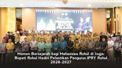 Momen Bersejarah bagi Mahasiswa Rohul di Jogja: Bupati Anton Hadiri Pelantikan Pengurus IPRY Rohul 2026-2027