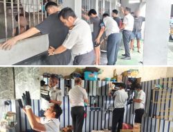 Perketat Pengawasan, Lapas Narkotika Rumbai Gelar Razia Blok Hunian dan Tes Urine