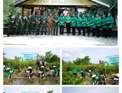 *KODIM 0322/SIAK & PERSIT TANAM POHON MANGROVE, HUT KE-80 PERSIT KARTIKA CANDRA KIRANA*
