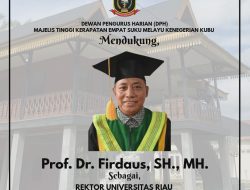 DPH Majelis Tinggi Kerapatan Empat Suku Melayu Kenegerian Kubu Nyatakan Dukungan kepada Prof. Dr. Firdaus sebagai Rektor Universitas Riau 2026–2030