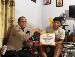 Sambut Hari Bhayangkara ke-80, Satlantas Polres Rohul Salurkan Bantuan Sosial Melalui Program Polantas Menyapa