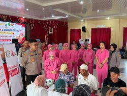 Hari Bhayangkara Ke-80: Polres Kampar Laksanakan Bakti Kesehatan & Sosial