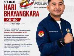 Ketua DPD KNPI Riau Fuad Santoso Ucapkan Selamat HUT Bhayangkara ke-80, Apresiasi Pengabdian Polri untuk Masyarakat