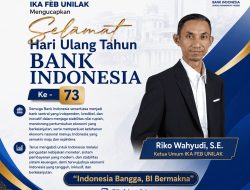 HUT Bank Indonesia ke-73, IKA FEB UNILAK Apresiasi Peran Strategis BI dalam Menjaga Stabilitas Ekonomi Nasional