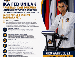 Riko Wahyudi: IKA FEB UNILAK Dukung Langkah Kortastipidkor Polri dalam Mengusut secara Tuntas Kasus Dugaan Korupsi Batubara PLTU