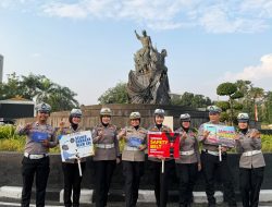 *Polantas Karib Hadir, Edukasi Keselamatan Berlalu Lintas Warnai Car Free Day Pekanbaru*