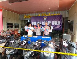 Sindikat Curanmor di Rohul Dibongkar! Pelaku Ditangkap Saat Hendak Kabur ke Pekanbaru, Enam Motor Kembali ke Tangan Pemilik