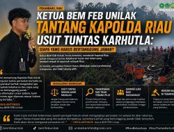 Ketua BEM FEB Unilak Tantang Kapolda Riau Usut Tuntas Karhutla: Siapa yang Harus Bertanggung Jawab?