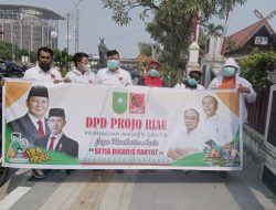 Masker Ludes Dalam Sejam, Projo Riau Jalankan Arahan Ketum Budi Arie Harus Tetap Bermanfaat Untuk Rakyat