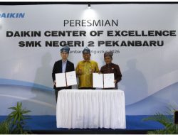 SMKN 2 Pekanbaru Jadi Pusat Keunggulan DAIKIN Pertama di Sumatera