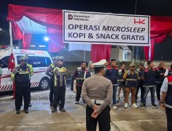 Kanit PJR Tol Permai Pimpin Operasi Micro Sleep, Ingatkan Pengendara Utamakan Keselamatan