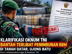 Klarifikasi Dugaan Keterlibatan Oknum TNI dalam Penimbunan BBM di Tanah Datar, Ujung Batu