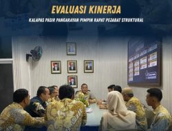 Evaluasi Kinerja, Kalapas Pasir Pangarayan Pimpin Rapat Pejabat Struktural